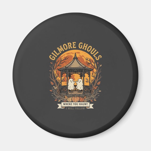 Gilmore Ghouls Halloween-Geist-Gartenpavillon Desi Magnet (Vorne)