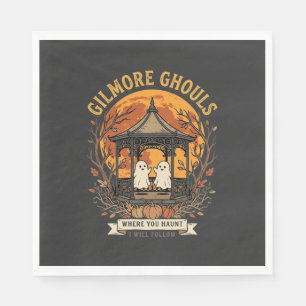 Gilmore Ghouls Halloween-Geist-Gartenpavillon-Desi Serviette