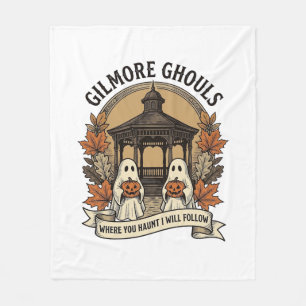 Gilmore Ghouls Vintage Halloween Geist Fleecedecke