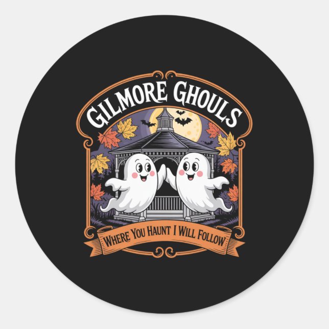 Gilmore Ghouls, wo du jagst3 Runder Aufkleber (Vorderseite)