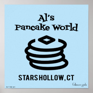Gilmore Girls   Al's Pancake World Logo Poster
