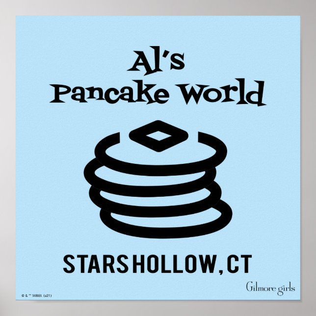 Gilmore Girls | Al's Pancake World Logo Poster (Vorne)