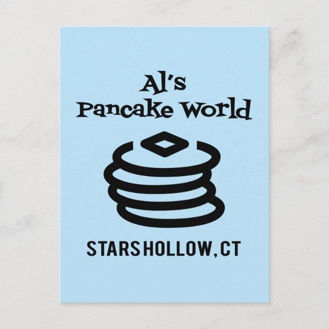 Gilmore Girls | Al's Pancake World Logo Postkarte (Vorderseite)