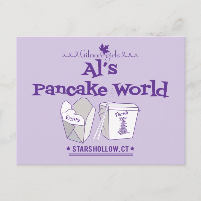 Gilmore Girls | Al's Pancake World Postkarte (Vorderseite)