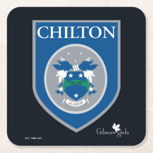 Gilmore Girls   Chilton Academy Abzeichen Rechteckiger Pappuntersetzer