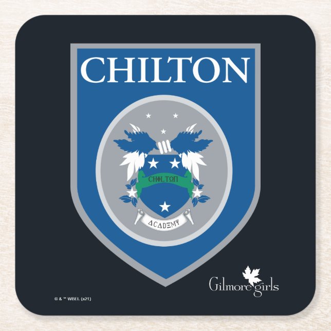 Gilmore Girls | Chilton Academy Abzeichen Rechteckiger Pappuntersetzer (Vorderseite)