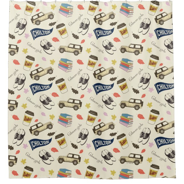 Gilmore Girls Chilton Fall Pattern Duschvorhang (Vorderseite)