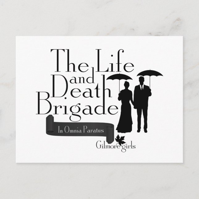 Gilmore Girls | Die Brigade des Lebens und des Tod Postkarte (Vorderseite)
