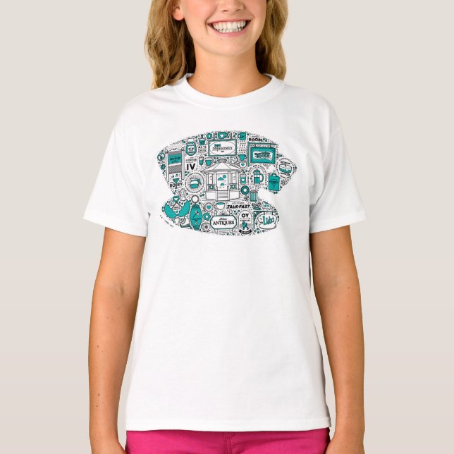 Gilmore Girls Doodle Art T-Shirt (Vorderseite)