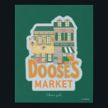 Gilmore Girls | Doose's Market Künstlicher Leinwanddruck<br><div class="desc">Machen Sie einen Spaziergang auf die Gedächtnisspur mit dieser lustigen und farbenfrohen Illustration von Doose's Market,  dem lokalen Lebensmittelgeschäft,  in dem sich viele Stars-Hollow-Antiken entfalten. Dieses hübsche Außengebäude mit blühenden Früchten,  Gemüse und dem berühmten Geschäftszeichen eignet sich ideal für Fans,  die den Charme des Taylor Doose Hotels schätzen.</div>