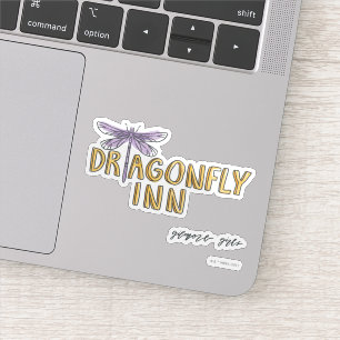 Gilmore Girls   Dragonfly-Inn-Wasserfarben-Logo Aufkleber
