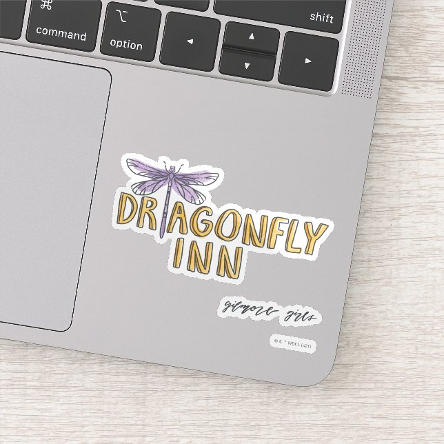 Gilmore Girls | Dragonfly-Inn-Wasserfarben-Logo Aufkleber (Detail)
