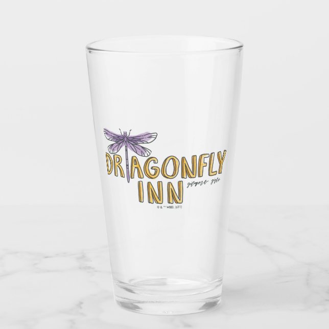 Gilmore Girls | Dragonfly-Inn-Wasserfarben-Logo Glas (Vorderseite)