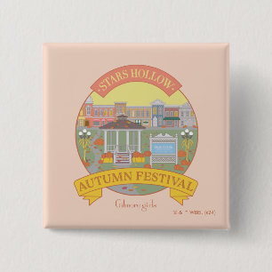 Gilmore Girls   Festival Moon and Stars Button