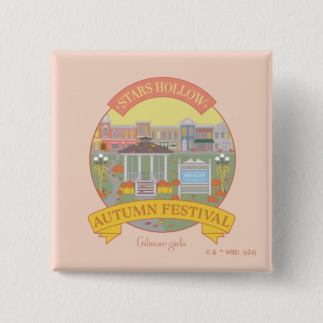 Gilmore Girls | Festival Moon and Stars Button (Vorderseite)