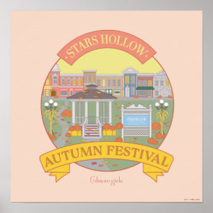 Gilmore Girls Festival Moon and Stars Poster