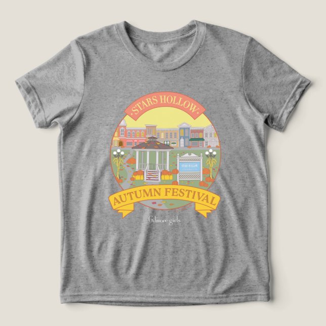 Gilmore Girls | Festival Moon and Stars Tri-Blend Shirt (Design Vorderseite)