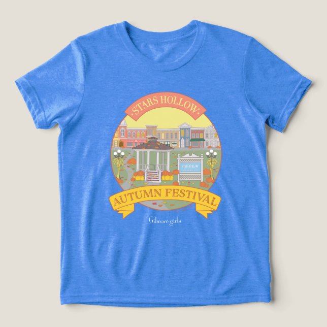Gilmore Girls | Festival Moon and Stars Tri-Blend Shirt (Design Vorderseite)