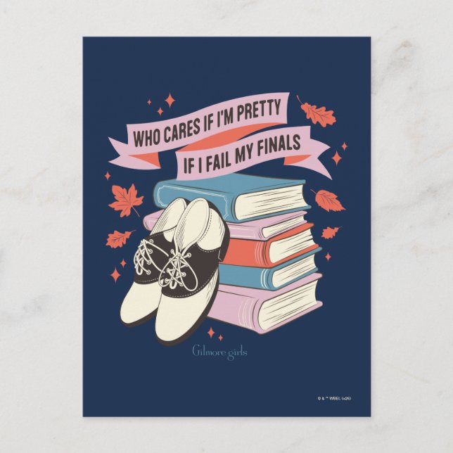 Gilmore Girls Finals Quote Design Postkarte (Vorderseite)