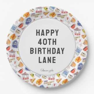 Gilmore Girls Geburtstag Pappteller