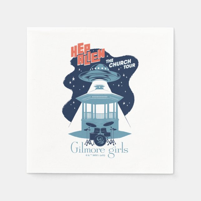 Gilmore Girls Hep Alien Church Tour Serviette (Vorderseite)