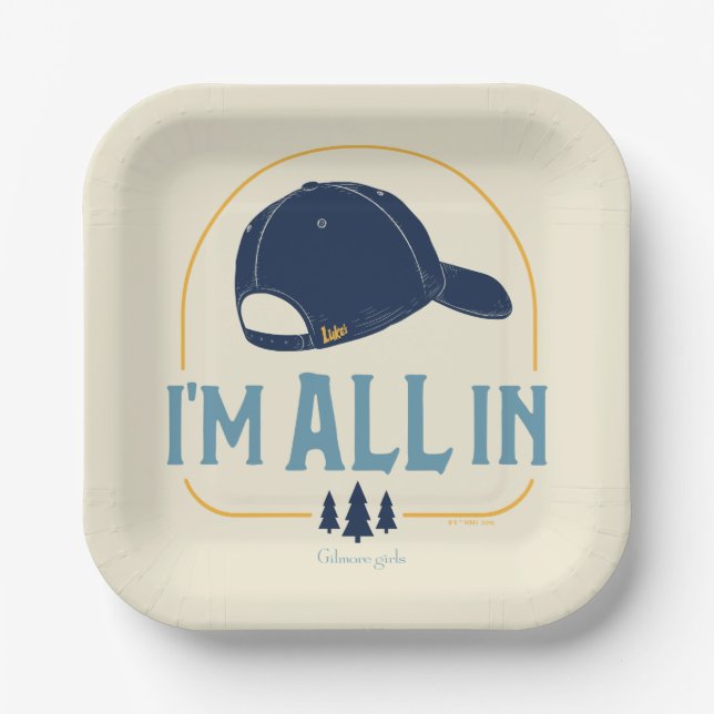 Gilmore Girls I’m All In Luke’s Hat Pappteller (Vorderseite)