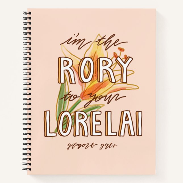Gilmore Girls | Ich bin die Rory zu Ihrem Lorelai Notizbuch (Vorderseite)