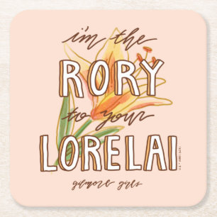 Gilmore Girls   Ich bin die Rory zu Ihrem Lorelai Rechteckiger Pappuntersetzer