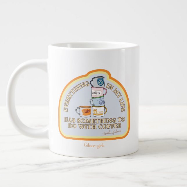 Gilmore Girls | Kaffeekonzept Grafisch Jumbo-Tasse (Links)