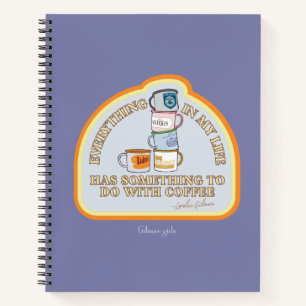 Gilmore Girls   Kaffeekonzept Grafisch Notizbuch