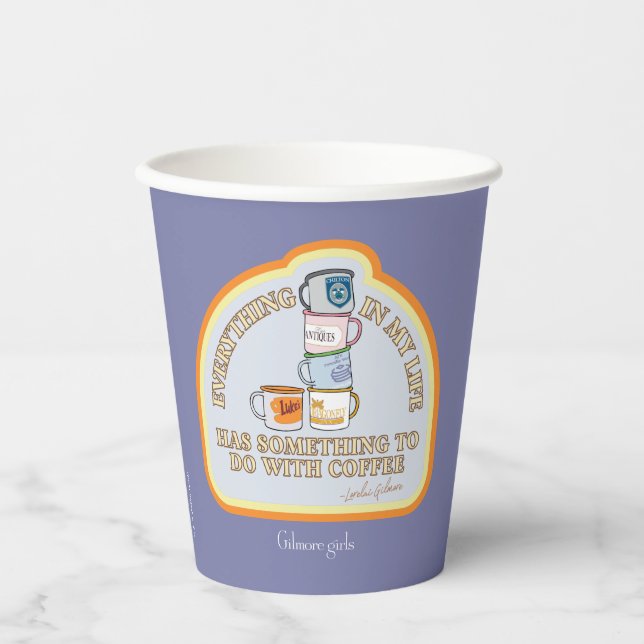 Gilmore Girls | Kaffeekonzept Grafisch Pappbecher (Vorderseite)