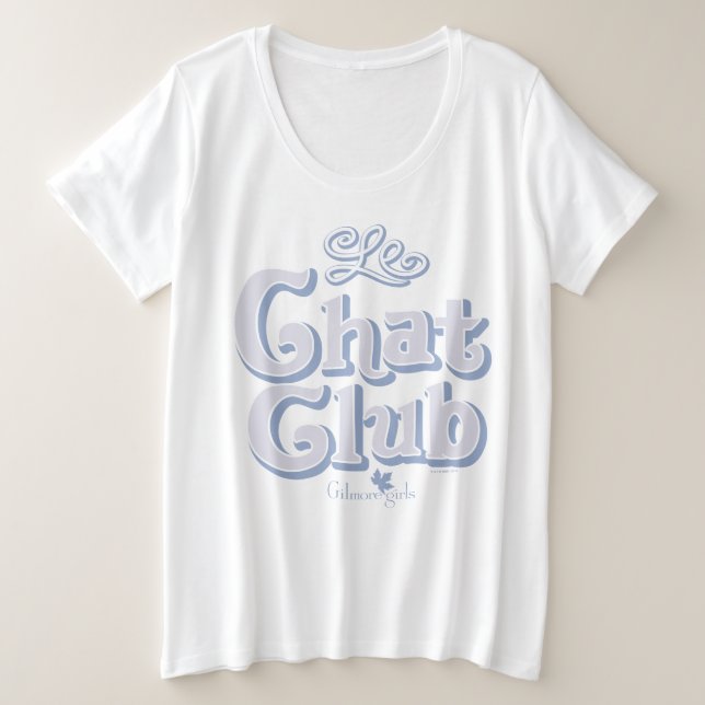 Gilmore Girls | Le Chat Club Große Größe T-Shirt (Design vorne)