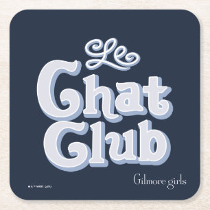 Gilmore Girls  Le Chat Club Rechteckiger Pappuntersetzer