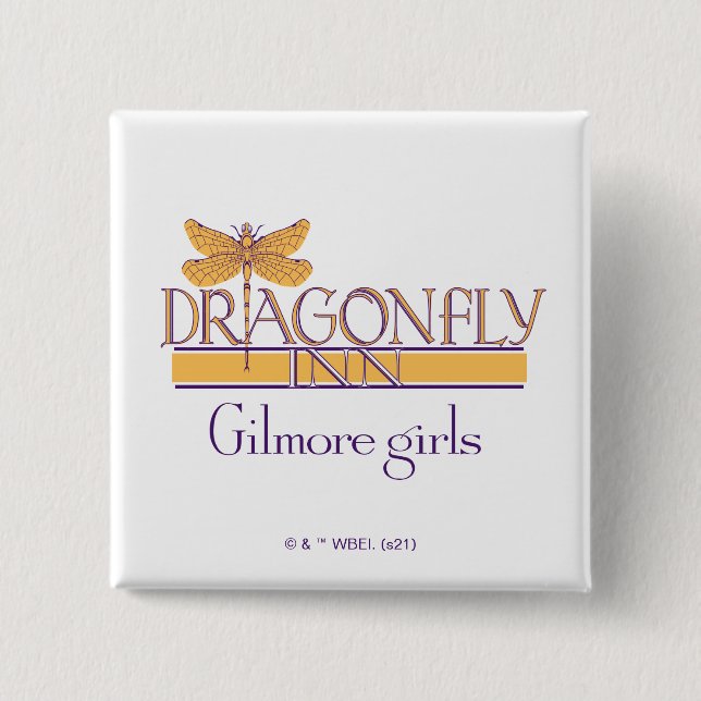 Gilmore Girls | Logo des Dragonfly Inn Button (Vorderseite)