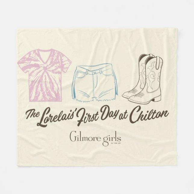 Gilmore Girls Lorelai Chilton Outfit Design Fleecedecke (Vorderseite (Horizontal))
