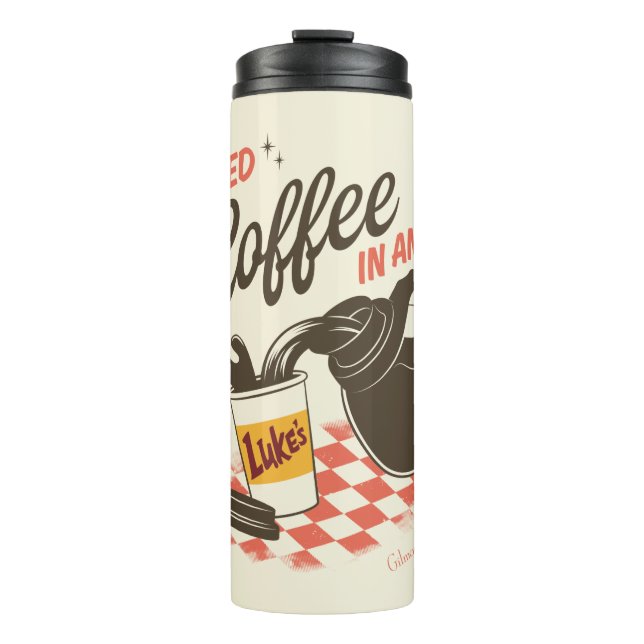 Gilmore Girls Luke’s Coffee IV Quote Thermosbecher (Vorderseite)