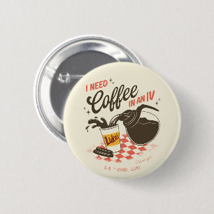 Gilmore Girls Luke’s Kaffee IV Zitat Button