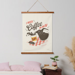 Gilmore Girls Luke’s Kaffee IV Zitat Wandteppich Mit Holzrahmen