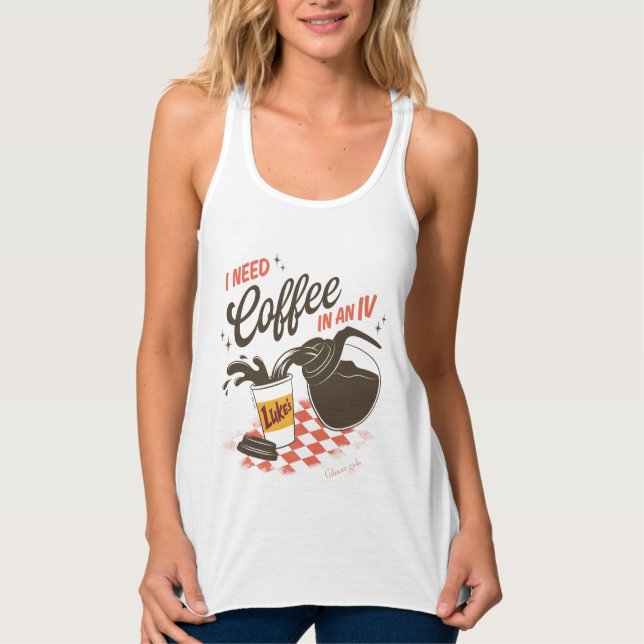 Gilmore Girls Luke's Coffee IV Zitat Tank Top (Vorderseite)