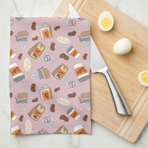 Gilmore Girls   Luke's Diner Coffee Pattern Geschirrtuch
