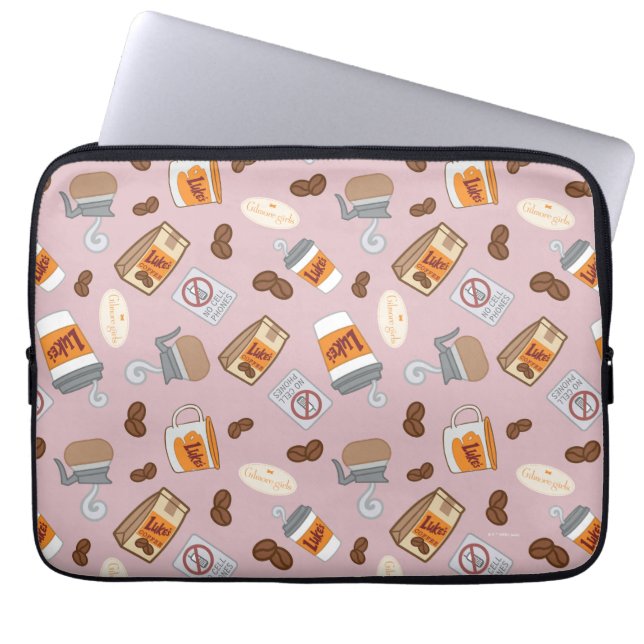 Gilmore Girls | Luke's Diner Coffee Pattern Laptopschutzhülle (Vorderseite)