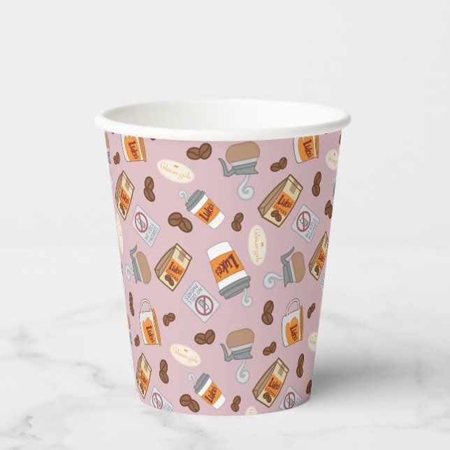 Gilmore Girls | Luke's Diner Coffee Pattern Pappbecher (Vorderseite)