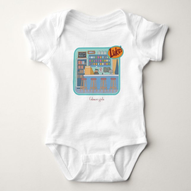 Gilmore Girls | Luke's Diner Graphic Baby Strampler (Vorderseite)