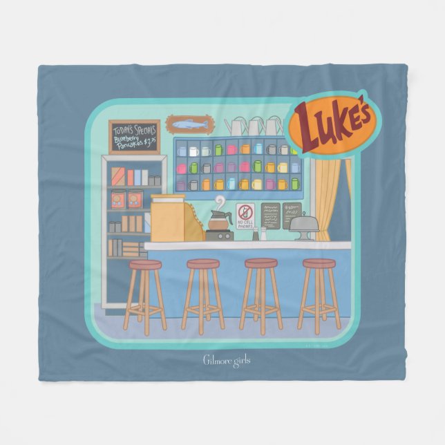 Gilmore Girls | Luke's Diner Graphic Fleecedecke (Vorderseite (Horizontal))