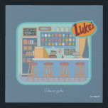 Gilmore Girls | Luke's Diner Graphic Künstlicher Leinwanddruck<br><div class="desc">Treten Sie ein in das Herz von Stars Hollow mit dieser charmanten Illustration von Luke's Diner. Von den klassischen Thekhockern bis hin zum farbenfrohen Chalkboard-Menü,  erfasst dieses Design jedes Detail des geliebten lokalen Hangout.</div>