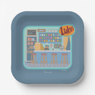 Gilmore Girls   Luke's Diner Graphic Pappteller