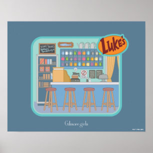 Gilmore Girls   Luke's Diner Graphic Poster