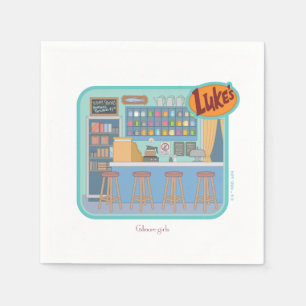 Gilmore Girls   Luke's Diner Graphic Serviette