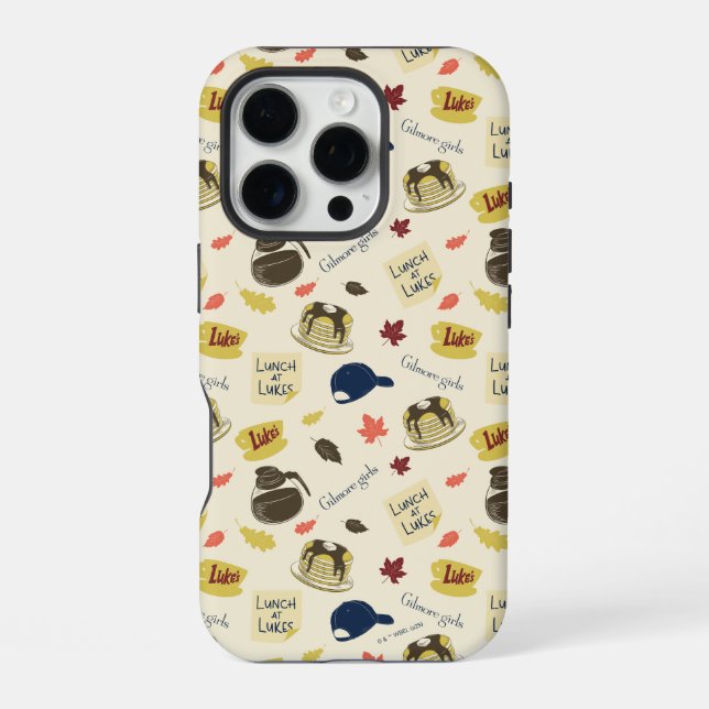 Gilmore Girls Lunch at Luke’s Pattern iPhone Hülle (Rückseite)