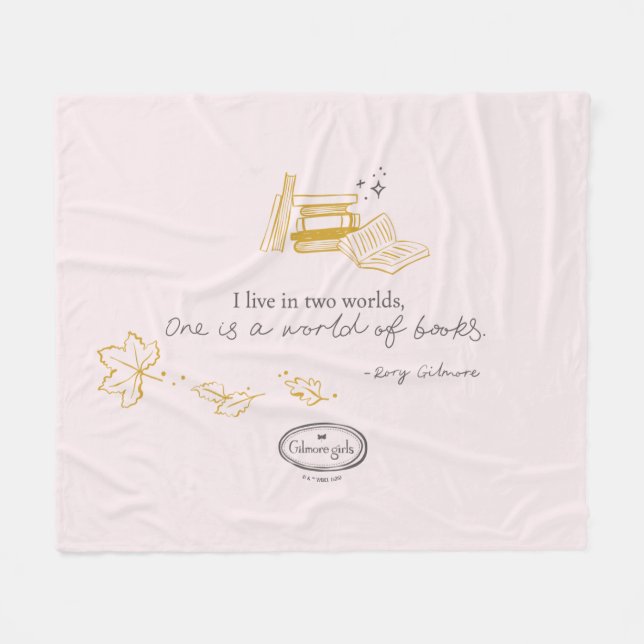 Gilmore Girls Rory Book Quote Design Fleecedecke (Vorderseite (Horizontal))